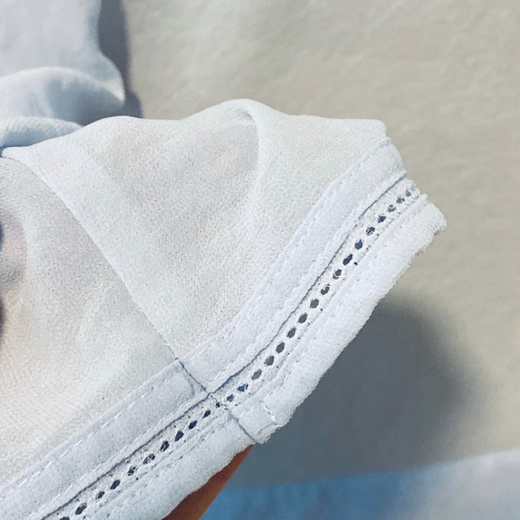 Pretty Blue Flirty Blouse - Picture 4 of 7